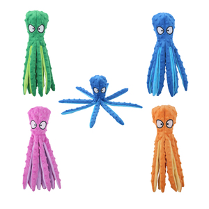 Giocattolo da Masticare per Cani a Forma di Polpo, con Suono, Imbottito in Cotone PP, Resistente e Durevole, Interattivo per Cuccioli - Product Image 1