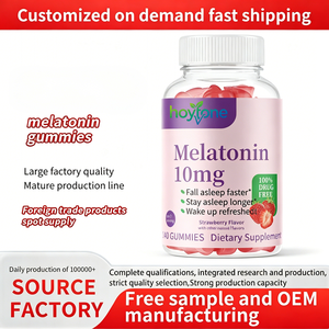 Gommose di Melatonina 10mg Personalizzate OEM al Gusto Fragola per Supporto Naturale al Sonno, Non Causa Dipendenza, Senza Farmaci, Vegane, Direttamente dalla Fabbrica - Product Image 5