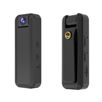 Mini caméra WiFi 1080P HD avec capteur CMOS, grand angle 180°, mise au point fixe, vision nocturne, détection de mouvement, prise en charge de la carte MicroSD jusqu'à 256 Go