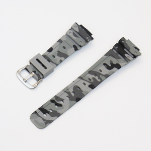 สายนาฬิกาซิลิโคนลายพรางใหม่ ขนาด 16 มม. สำหรับนาฬิกา <span class=keywords><strong>Casio</strong></span> <span class=keywords><strong>G</strong></span>-<span class=keywords><strong>Shock</strong></span> รุ่น GWB5600 DW56000 DW6900 - Product Image 3