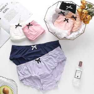 Pasokan Pabrik Grosir Wanita Pakaian Dalam Sutra Es Celana Dalam Anak Perempuan Lucu Ruffle Lembut Kualitas Tinggi Celana Dalam Mulus - Product Image 2