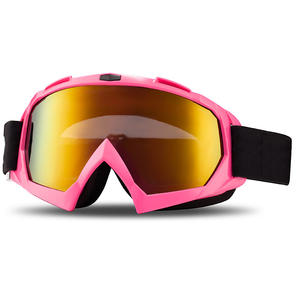Lunettes de sport tendance surdimensionnées pour le ski, le cyclisme, la moto, la randonnée, coupe-vent, monture noire, miroir argenté, ajustement fin - Product Image 1