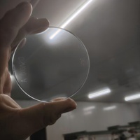 Traitement du verre optique circulaire sur mesure, verre AG haute transparence anti-reflet, verre circulaire anti-reflet, verre pour écran tactile