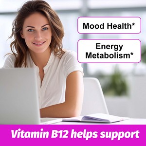 Cápsulas de Vitamina B12 Vegana de Alta Calidad, Metilcobalamina 1000mcg, con Folato y B6, Apoya el Metabolismo Energético y la Salud del Estado de Ánimo, 180 Cápsulas - Product Image 4