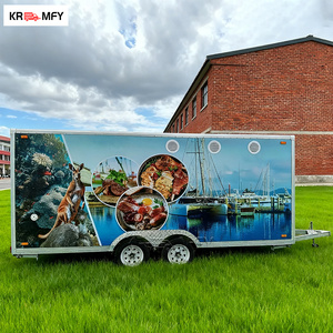 Towable Food Trailer with Fiberglass & Aluminum Construction for Coffee Ice Cream Bubble Tea - Product Image 5