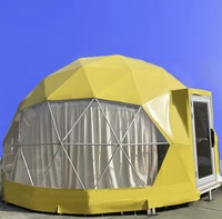 4 Saisons 6m/7m/8m Igloo Glamping Luxe Extérieur PVC Dome Hôtel Maison Dômes Géodésiques Tente à vendre