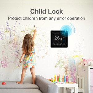 Thermostat intelligent WiFi pour chauffage au sol, écran tactile couleur, contrôleur de chauffage au sol électrique 16A, OEM - Product Image 3