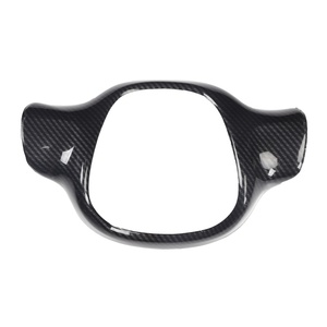 Accessoires pour véhicules à conduite à droite avec panneau de navigation décoratif noir à motif en fibre de carbone pour autocollant Benz SMARTfor two - Product Image 4