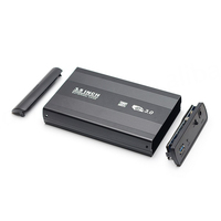 Carcasa Externa para Disco Duro Bajeal Modelo 002 de Alta Velocidad, 3.5 Pulgadas, USB 3.0, SATA, Aleación de Aluminio, Negro/Blanco, en Stock