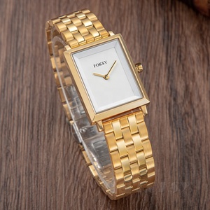 <span class=keywords><strong>Orologio</strong></span> da Polso Sottile OEM in <span class=keywords><strong>Oro</strong></span>, Montre Luxe Femme con Quadrante Quadrato, <span class=keywords><strong>Orologio</strong></span> al Quarzo di Lusso per Donne dal Design Classico - Product Image 3