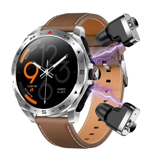 T95 Smart Watches 2 in 1 HIFI Earbuds SmartWatch With Speaker Tracker Music Heart Rate Monitor Man Sports Watch