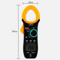 Meteran jepit 3266TD meteran klem arus multimeter ukuran kapasitor, frekuensi, suhu, hambatan, tegangan