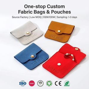 Bolsas de microfibra para joyería, personalizadas, premium, ecológicas, de gamuza vegana, bolsa de almacenamiento a prueba de polvo, marca Jewelrypouch para YJX - Product Image 1