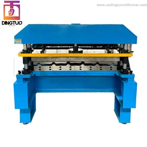 Machine de formage à froid de tôles trapézoïdales en acier IBR à couche unique, contrôlée par PLC, pour la fabrication de tuiles métalliques à grande vitesse - Product Image 2