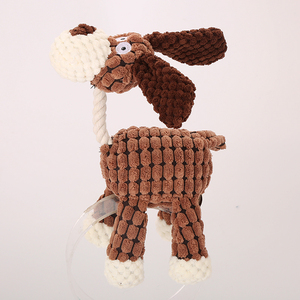 Jouet à mâcher pour chien en peluche écologique en silicate, avec corde et motif de dessin animé, vente en gros - Product Image 5