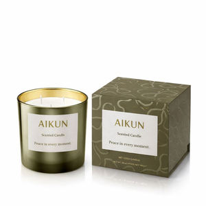 Vela aromática de lujo AIKUN para el hogar, en vaso personalizado con empaque personalizado, para decoración de sala de estar, dormitorio y pasillo. - Product Image 2
