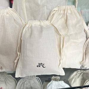 Sac à cordon en coton mince en coton mince produits en bois huile essentielle rétro Diablement <span class=keywords><strong>Fort</strong></span> sacs travaux à la main Diablement nostalgique - Product Image 4