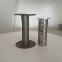Panier cylindrique en maille métallique perforée SS316 professionnel, personnalisé, OEM, économique, avec cadre