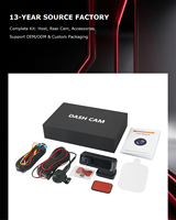 Caméra de tableau de bord 4G à double objectif 4K Plus 1080P avec détection humaine IA, diffusion en direct à distance, stockage cloud, DVR de voiture HOTKam