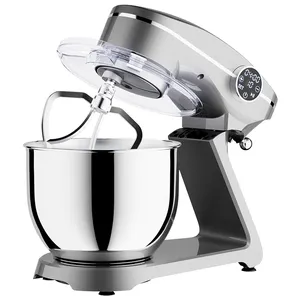 Hot new products kitchen 6.5L 7L 8L stainless steel bowl stand electric 10+0 with LED display cake dough food mixer machine