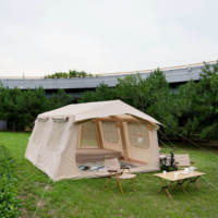 Tente de camping gonflable en tissu Oxford imperméable, grande tente d'extérieur facile à monter, résistante au vent, pour la famille - Offre spéciale
