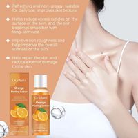 Lotion Peeling à la Vitamine C Orange 100ML pour le Corps, Éclaircissante et Lissante, Nouvelle Peau, Huile Peeling Perfectrice Blanche, Toner Peeling