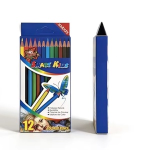 Juego de 12 Lápices de Colores Estándar para Arte, Lápices de Madera para Artistas, Dibujo y Colorear - Product Image 1
