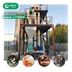 Línea de alimentación con certificación CE GEMCO, molino de pellets de alimentación, pellets de maíz y pollo, alimentación animal - Product Image 1