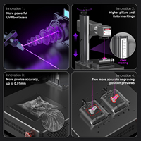 Machine de marquage laser UV pour le codage de composants électroniques en plastique PCB DAJA A1 ultra-fine 0,001 mm 5W