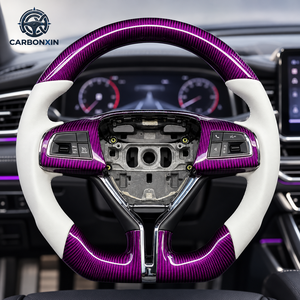 Volante Deportivo LED de Fibra de Carbono Personalizado, 3 Radios, Agarre de 40 mm para Maserati Ghibli Levante Granturismo Quattroporte 2014-2018 - Product Image 3