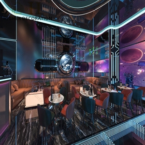 ชุดโต๊ะในบาร์และคาเฟ่แบบหรูหราเซตโต๊ะโซฟาและบาร์ร้านอาหารดีไซน์ภายในสำหรับการรับประทานอาหาร - Product Image 2