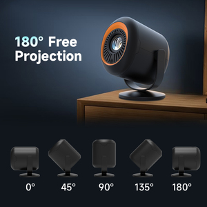 2025 nueva llegada Mini proyector de tiro corto con Native 720P Mirroring pequeño Pico proyector niños regalos para Halloween/Navidad - Product Image 6