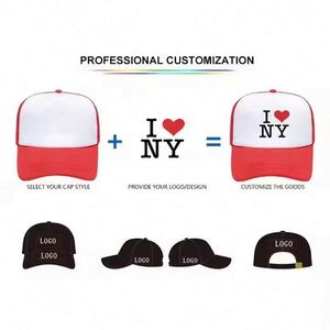 Gorra Trucker de Espuma Personalizada 2025, 5 Paneles, Bordada, Camuflaje, Rosa Neón, Verde y Beige, con Logotipo Personalizado - Product Image 3