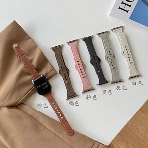 Correa <span class=keywords><strong>de</strong></span> reloj <span class=keywords><strong>de</strong></span> cuero delgada, diseño elegante, correa <span class=keywords><strong>de</strong></span> moda para mujer, pulsera ajustable <span class=keywords><strong>de</strong></span> repuesto para reloj inteligente - Product Image 3