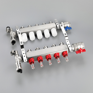 Solución Moderna y Flexible para Calefacción por <span class=keywords><strong>Suelo</strong></span> <span class=keywords><strong>Radiante</strong></span>, Colector de Acero Inoxidable de <span class=keywords><strong>3</strong></span>/4" con 2-8 Vías, Económico, para Uso en Hoteles y Apartamentos - Product Image 2