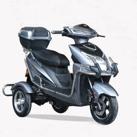 Tricycle Électrique Personnalisé pour Adultes à Carrosserie Ouverte, Scooter à 3 Roues 500W 60V 20Ah, Certification CE, Fourniture Directe Usine