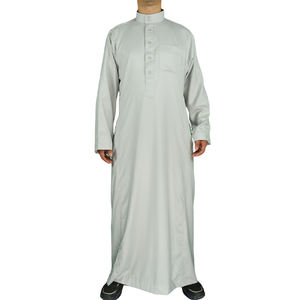 ثوب رجل موسلين على الطراز السعودي ، أحدث تصميم صيفي رائج البيع - Product Image 2