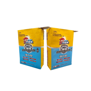 Çin 25kg 20kg Kraft kağıt ambalaj xo so baskı dış vana kare alt kağıt torbalar