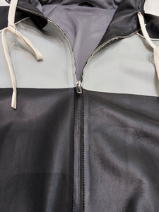 Veste en cuir ultra-fine pour <span class=keywords><strong>femme</strong></span>, style sport outdoor, color block, à capuche zippée, en peau de mouton, cintrée à la taille, pour le basketball - Product Image 3