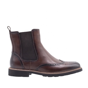 Botas de cuero estilo <span class=keywords><strong>Chelsea</strong></span> para hombre, botas de fiesta a la moda, para invierno, <span class=keywords><strong>2022</strong></span> - Product Image 1