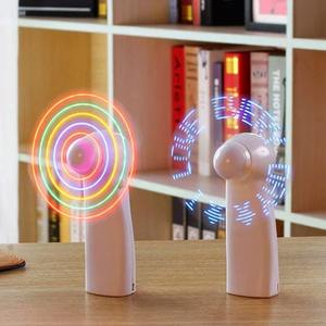 Portable Mini Night <b>Light</b> Handheld Fan Desktop Cooling Auxiliary Battery Mini Gift to Give Guests Led <b>Lights</b> Electric Fan New - Product Image 2