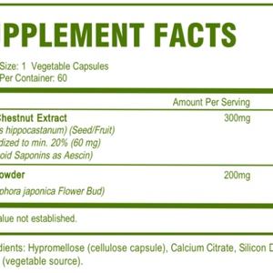 Herblife Horse <b>Chestnut</b> Capsules 60 Count Support Chronic Venous Insufficiency & Digestive Health - Product Image 2