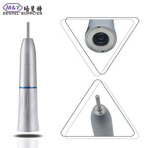 ชุดมอเตอร์มือถือทันตกรรม M&Y แบบความเร็วต่ำ หัวตรง 4 รู สีเงิน ระบบไฟฟ้า คลาส 1 - Product Image 1