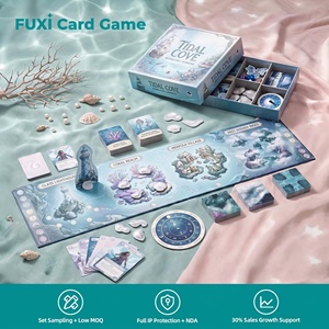 Jeu de cartes FUXI Tidal Cove, jeu de société de stratégie, jeu de table, carton fait main pour le plaisir en famille, impression couleur intégrale, éducatif - Product Image 1