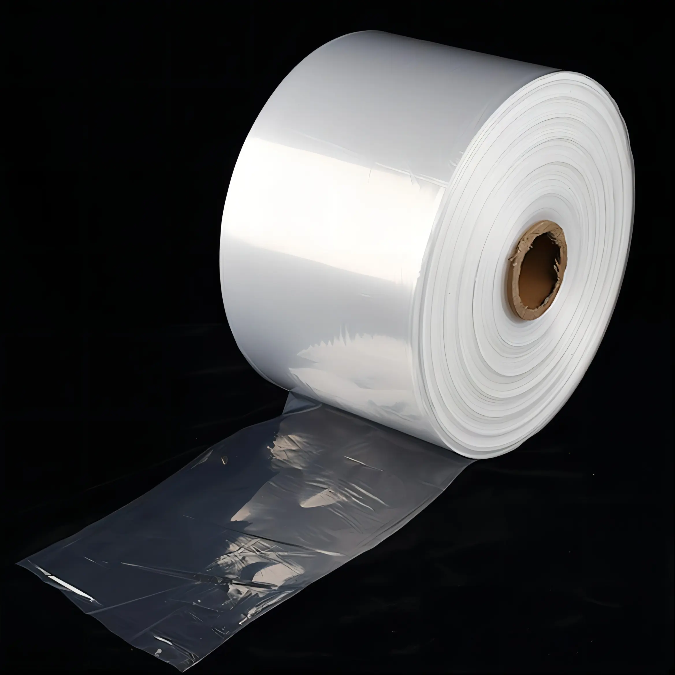 PA PE Custom continuous bags roll Poly Tubing Vacuum Bagging Plastic Sleeve Roll Film Lay Flat Poly Tube for Fish Packaging