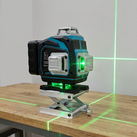 Niveau laser portable 16 lignes, alignement automatique, faisceau vert, étanche, anti-poussière, haute précision, appareil de nivellement laser