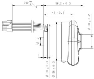 60 मिमी डीसी 24v मिनी केन्द्रापसारक ब्लोअर शीतलन प्रशंसक चिकित्सा कपाल श्वसन उपकरण के लिए - Product Image 5