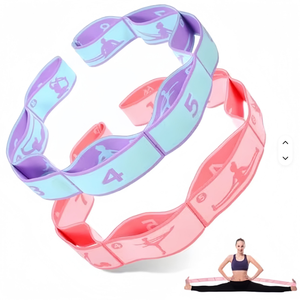 Banda elástica segmentada con estampado de macaron, <span class=keywords><strong>8</strong></span> bucles, con números digitales, para yoga, resistencia, ballet y entrenamiento de gimnasia. - Product Image 5