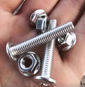 Tornillo de cabeza cruzada biselada de acero inoxidable LeGood M3 con tuercas de brida Sistema de medición métrica - Product Image 4