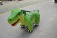 Modèle de scooter animatronique électrique personnalisé à monnayeur pour enfants, en forme de dinosaure, pour parcs d'attractions et centres commerciaux